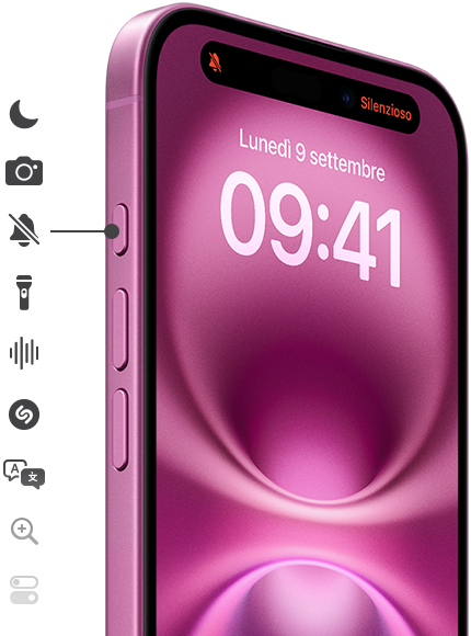 Tieni premuto il tasto Azione di iPhone 16 per attivare la funzione che preferisci: full immersion, app Fotocamera, Silenzioso, torcia, Memo vocale, Shazam e altro ancora