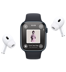 Un Apple Watch Series 9 che mostra le informazioni sulle fasi del sonno